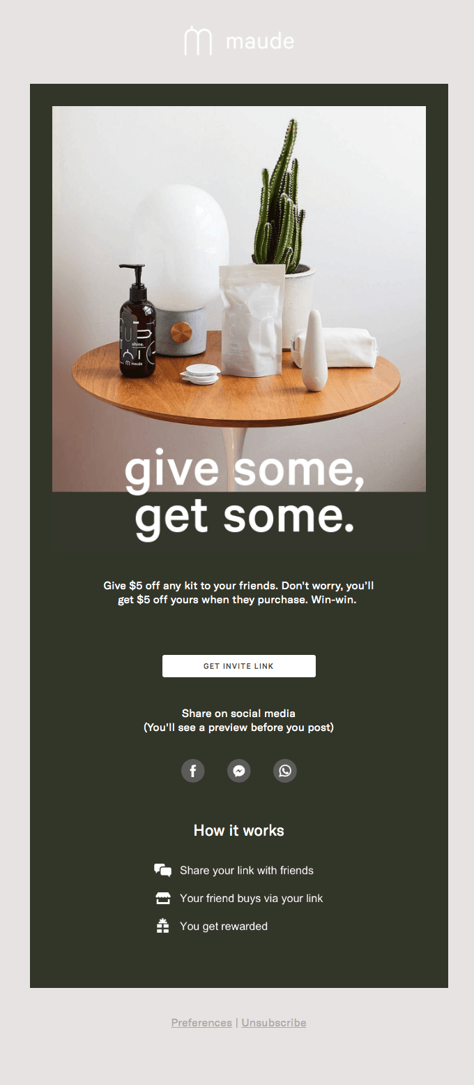 Get $5 off for every friend you refer.