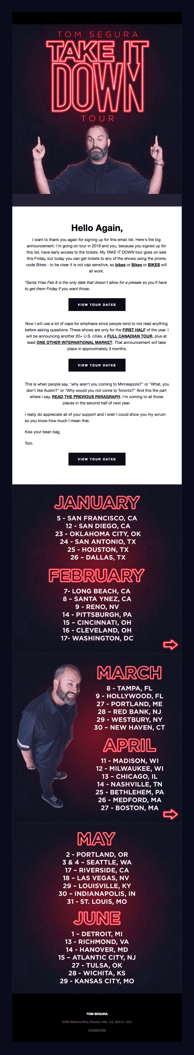 TAKE IT DOWN TOUR